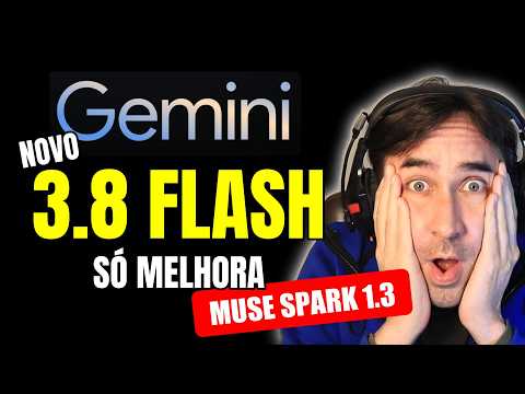 NOVO Gemini 3.8 Liberado Supera Anterior e Muse Spark 1.3 da Meta é Lançado ao Mesmo Tempo