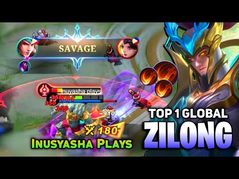 PERFECT SAVAGE! Zilong King is Back [ Top 1 Global Zilong Best Build 2022 ] By Inuyasha Plays - MLBB