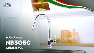 VÒI RỬA BÁT DÂY RÚT NOBILI MANIA NB305C video 1