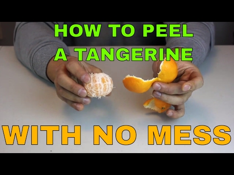 How to peel a tangerine or orange fast with no mess! | MAKE EASY
