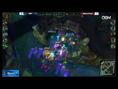 MVP (Maha Tristana) VS AFS (Kramer Xayah) Game 2 Highlights - 2017 LCK Regional Qualifier