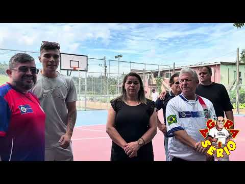 PREFEITO DE JUQUITIBA WILLIAM SOARES NA INAUGURAÇÃO DA ARENINHA DA PALMEIRINHA COM O DEPUTADO ENIO TATTO DO PT