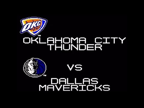 CPU Game: Thunder vs. Mavericks (1/17/25) - Tecmo Super NBA Basketball (SNES)