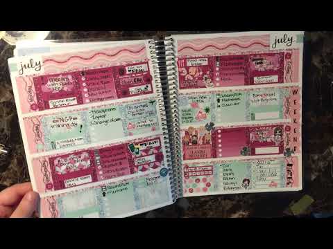 Erin Condren Horizontal - July 2017 Rewind Flip-through