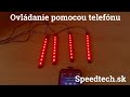 LED RGB vnútorné / vonkajšie osvetlenie 12V - 4x 12SMD LED RGB pásik / Bluetooth / ovládanie telefónom - Video Youtube