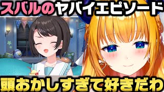 スバルの一番面白いエピソードとシオンが船の免許取得した件で感心する癒月ちょこｗ【ホロライブ切り抜き/大空スバル/紫咲シオン】