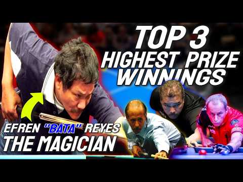 The Magician’s Richest Wins! Efren Reyes’ Top 3 Highest Prize Money Matches
