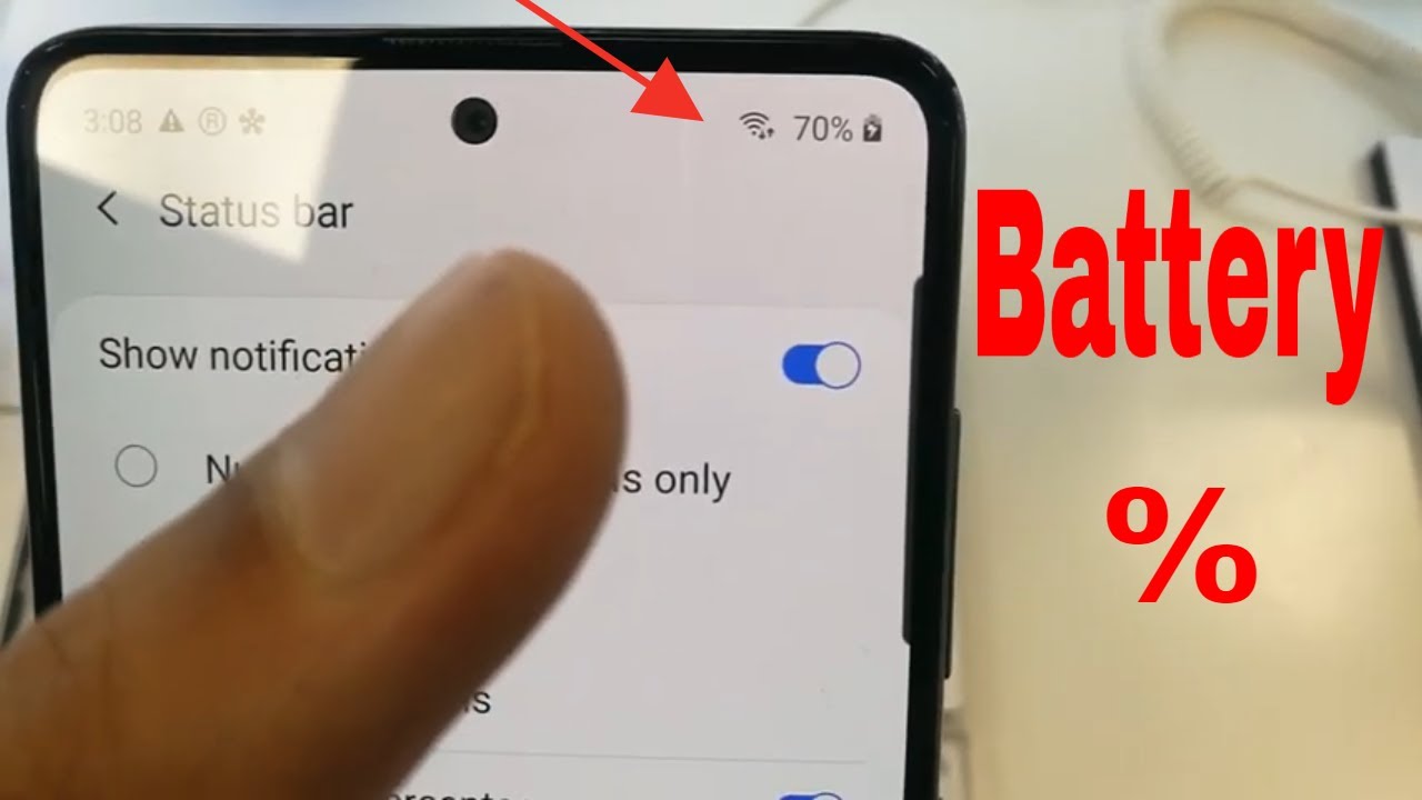 How to Show battery Percentage In Samsung Galaxy A51