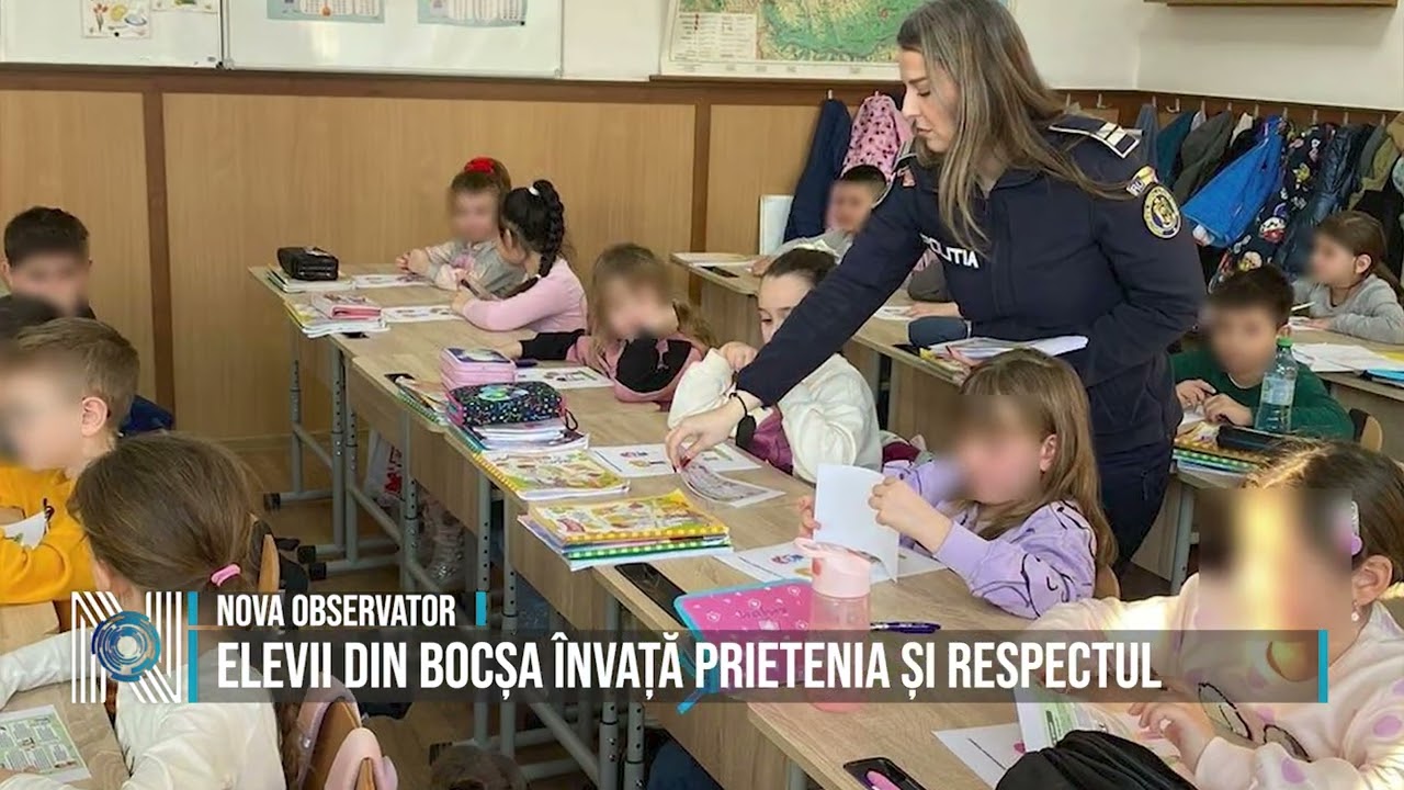 Elevii din Bocșa învață prietenia și respectul