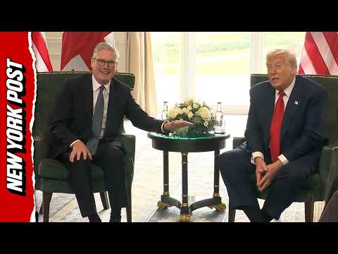 Awkward moment Starmer jumps in to defend London Mayor as Trump calls him 'nasty'