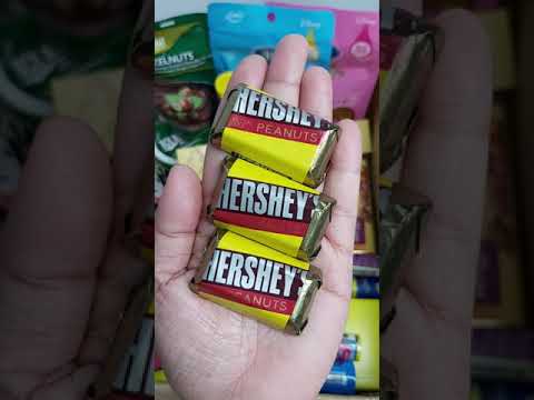 Yummy Hershey's Miniatures Special Dark Mildly Sweet Chocolate with Peanuts #shorts