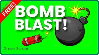 Download lagu ✅ 1 Sec CARTOON BOMB Green Screen 💥 3 Animated Bomb Exploding Video Effects SOUND (DYNAMITE PLUNGER) mp3