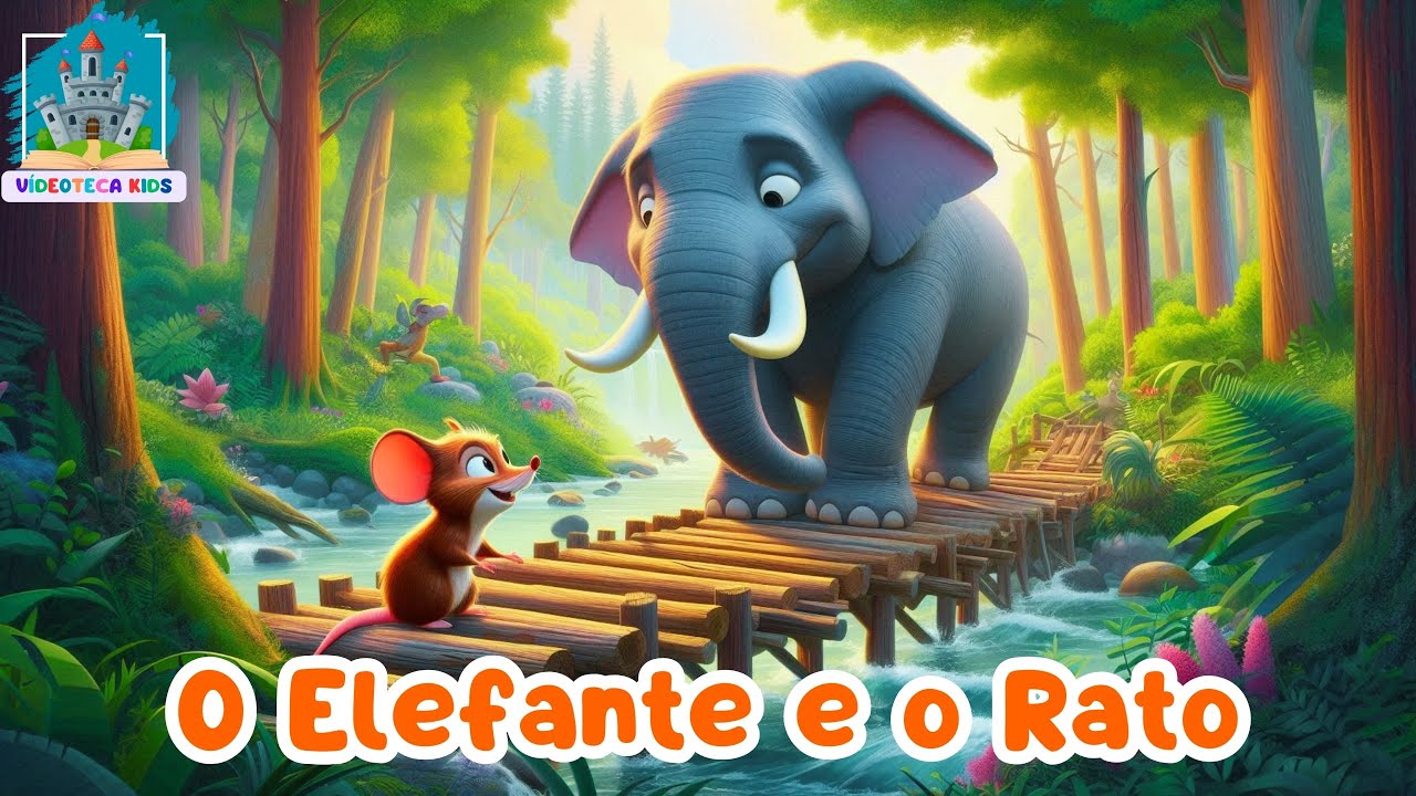 O ELEFANTE E O RATO - História Infantil | #historiainfantilparadormir #historiainfantil #historinha
