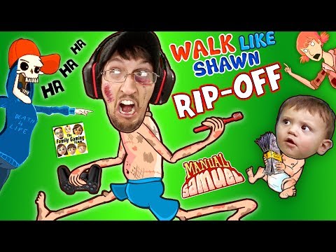 WALK LIKE SHAWN Video Game Rip-Off?! FGTEEV HILARIOUS Funny Fails w/ Manual Samuel the DOOFY ZOMBIE