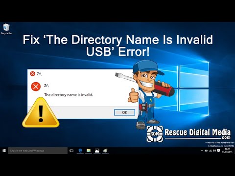Fix ‘The Directory Name Is Invalid USB’ Error| Working Solutions| Rescue Digital Media