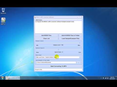 MOBI To MP3 Converter Software