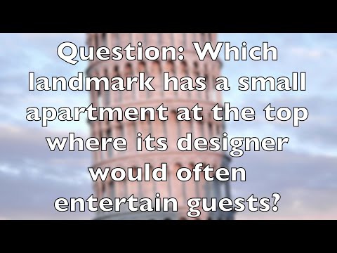 YouTube video about: Which landmark has a small apartment at the top?