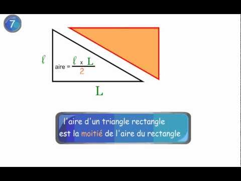 comment trouver l'aire d'un triangle rectangle