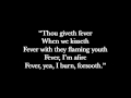 COVER - Fever (Peggy Lee) with Lyrics 