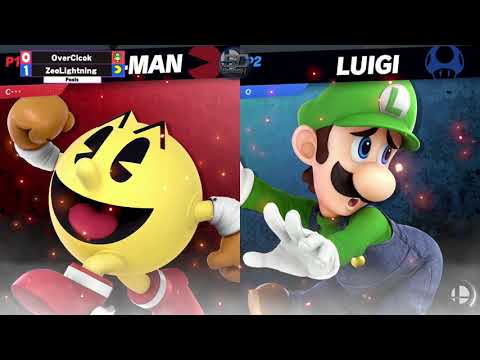 Clemson Smash Series 23 - Pools - ZeoLightning (Pac-Man) vs. Overclock (Luigi) - SSBU
