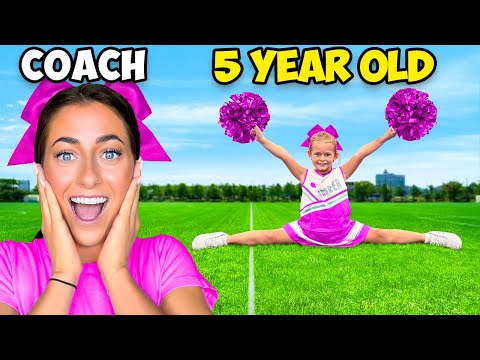 Transforming a 5 Year Old Into a Pro Cheerleader!