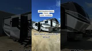 This is the best value luxury fifth wheel out there! Keystone Alpine 3700FL #shorts