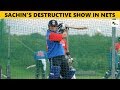 WATCH: Sachin Tendulkar in a destructive mood after returning to nets