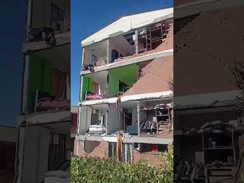 M7.4 Earthquake damages buildings in Quinchia, Risaralda, Colombia - Aug. 10, 2026