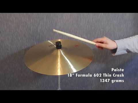 Paiste Formula 602 thin crash 18” cymbal VIDEO REVIEW image 9