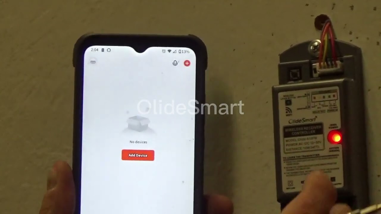 Olide 120B Learning Code of  Wireless Switch for WiFi 510FW Receiver