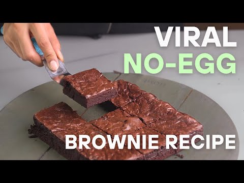 Viral Eggless Brownie Recipe! ( No Eggs )