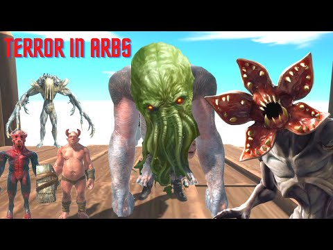 INFERNALS + CARNIVORE DINOS AGAINST CTHULHU + DEMOGORGON  + STRANGE PRIMATES - ARBS