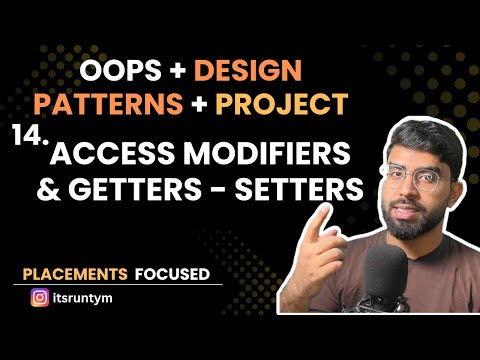 L14 Access Modifiers Getters Setters Master Oops In Java Solid Design Patterns