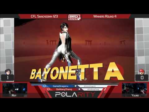 CFL Smackdown 123 WiiU - Riot (Bayonetta) vs Yuuno (Mario) - Winners R4