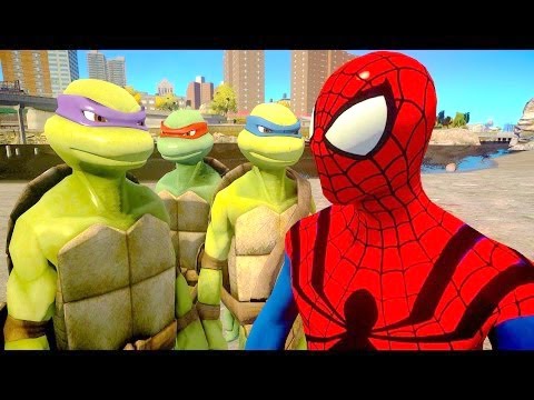Spiderman vs Teenage Mutant Ninja Turtles
