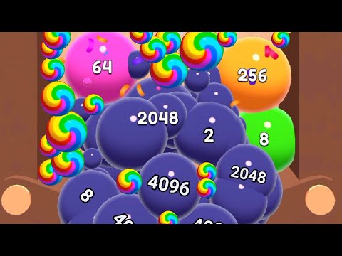 Jelly 2048 vs jelly merge 3d / Blob Merge 2048 Gameplay mobile level up ball new update part #2