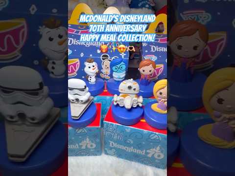 Mcdonald’s Disneyland 70th Anniversary Happy Meal Toys Collection!#unboxing#mcdonalds#disney#shorts