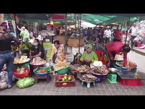 Boeung Tompon Market - Morning Walk Around In Market,Phnom Penh