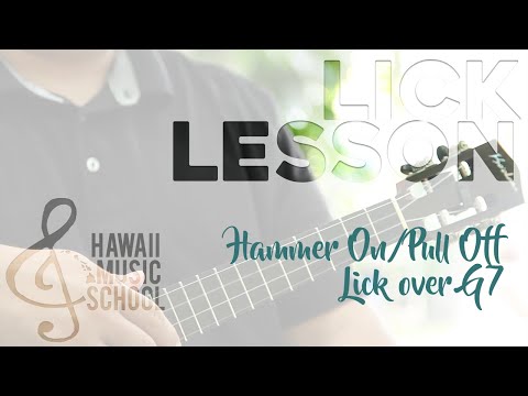 LICK LESSON - Hammer On/Pull Off Lick over G7