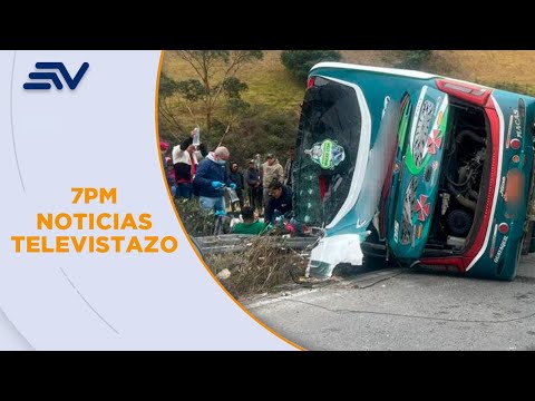 Fatal accidente de bus en Colta, Chimborazo: 4 muertos y 11 heridos | Televistazo | Ecuavisa