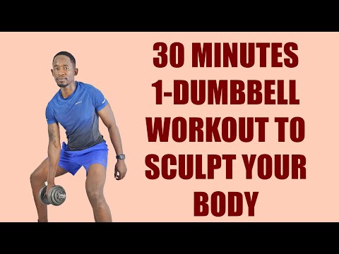 30 Minute Dumbbell Strength Training for Fat Loss Full Body Workout  250 Calories 