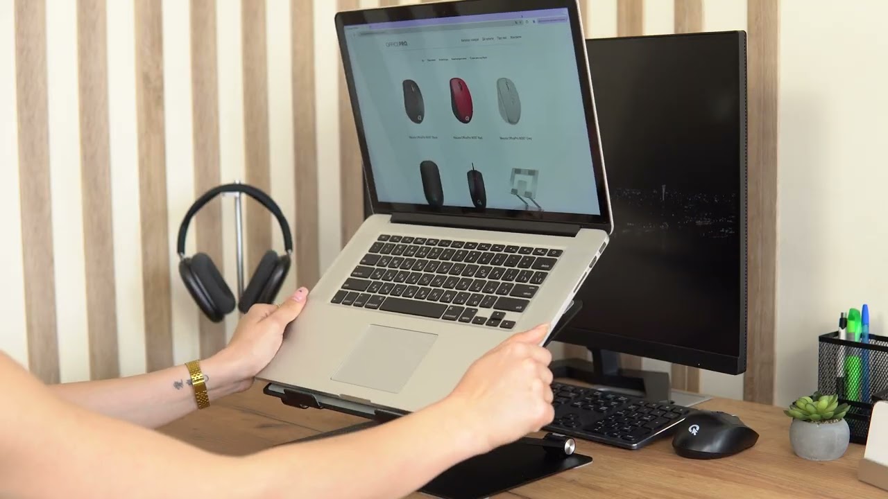 Підставка для ноутбука OfficePro LS122B (Black) video preview