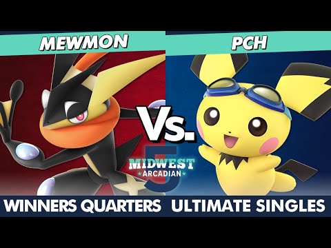 Midwest Arcadian 5 Winners Quarters - Mewmon (Greninja) Vs. PCH (Pichu) SSBU Ultimate Tournament