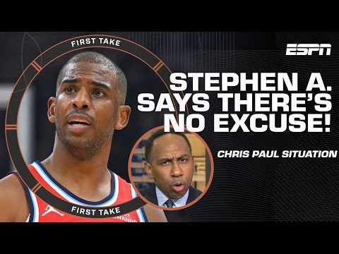 Stephen A.: Lawrence Frank dismissing Chris Paul was 'PATHETIC, WEAK & DISRESPECTFUL' | First Take