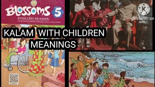 5th Class English Kalam With Children Meanings