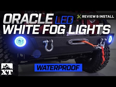 Jeep Wrangler Oracle LED Waterproof Fog Light Kit - White (2007-2017 JK) Review & Install