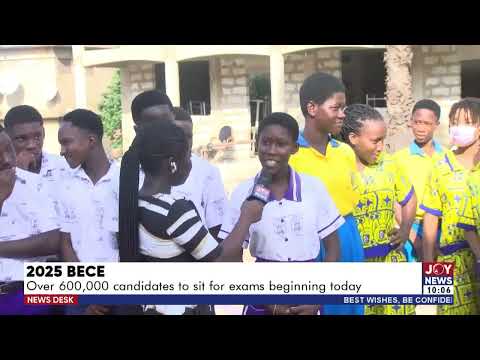 2025 BECE: Some BECE candidates share how hopeful and fully prepared they are for the exam. #JoyNews
