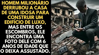 Homem milionário derrubou a casa de uma idosa para construir um edifício de luxo, mas entre os...