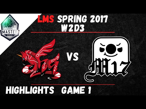 AHQ vs M17 Highlights Game 1 LMS Spring W2D3 2017 AHQ e-Sports vs Machi Esports