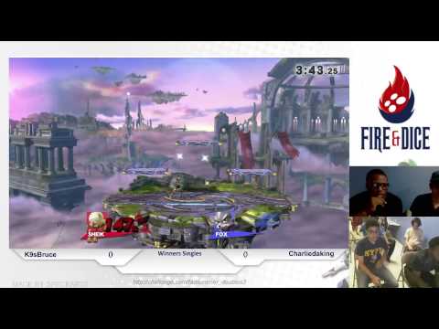 Summer of Smash #3 - 4GG K9sbruce (Sheik) vs Charliedaking (Fox) - Smash Wii U